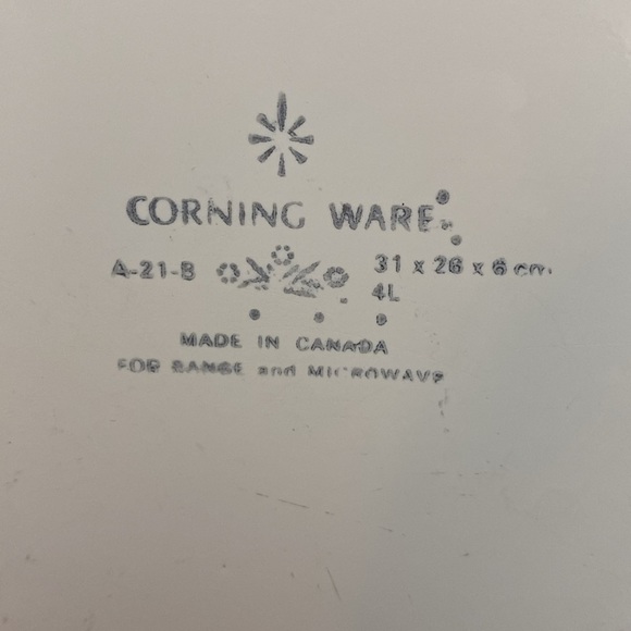 Vintage corningware A-21-B 31x26x6cm.4L
baking dish &roasting pan - Picture 6 of 16